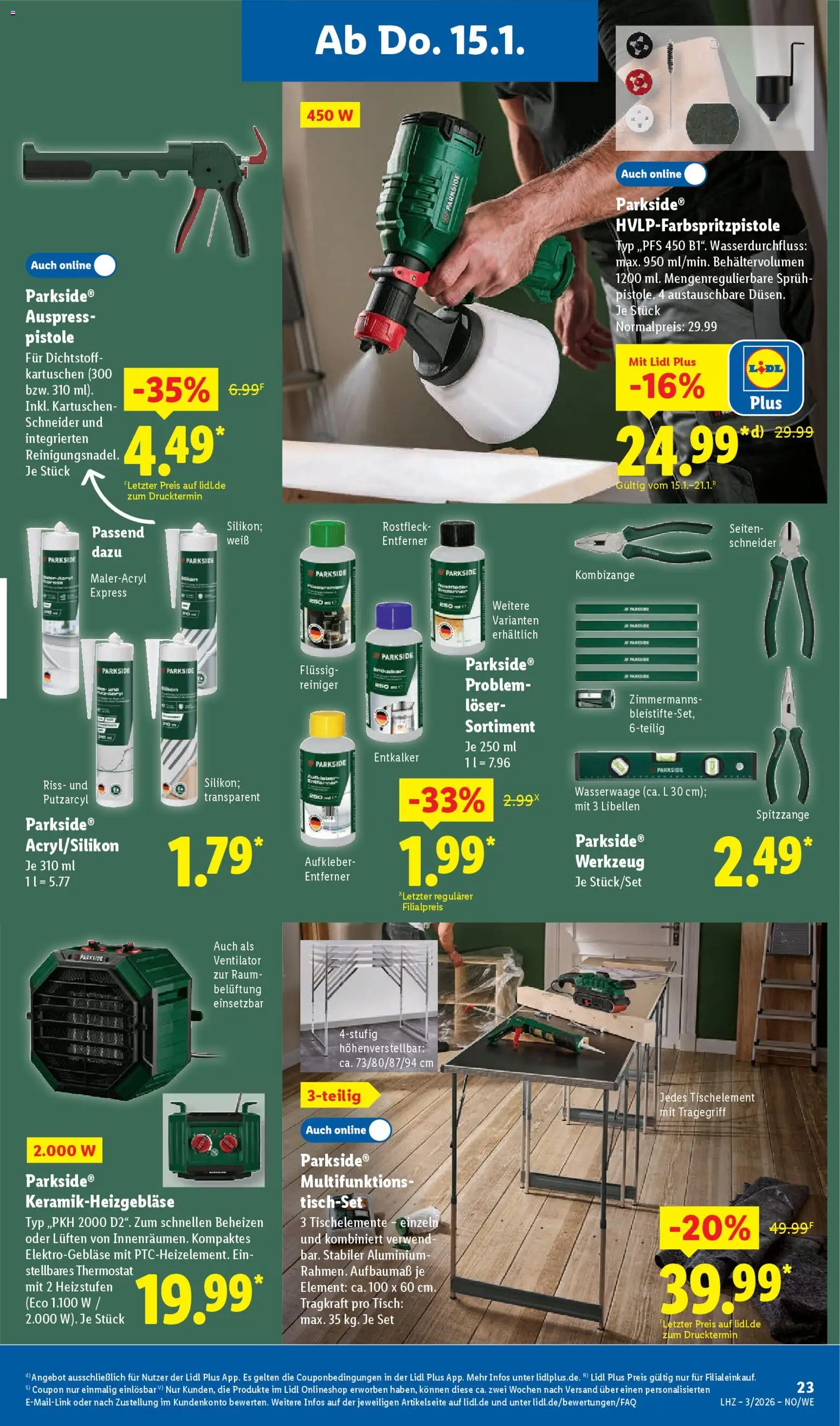 Lidl Prospekt Hilders – gültig ab 12.01.2026 | Seite: 45 | Produkte: Ventilator, Tisch