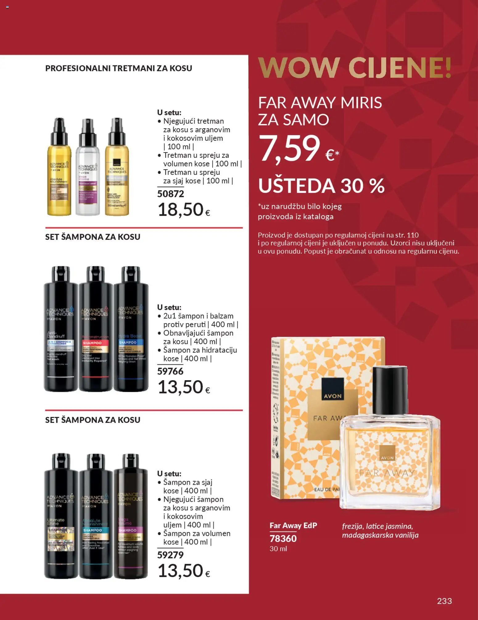 Avon katalog | vrijedi od 01.12.2025 | Stranica: 237 | Proizvodi: Miris, Šampon