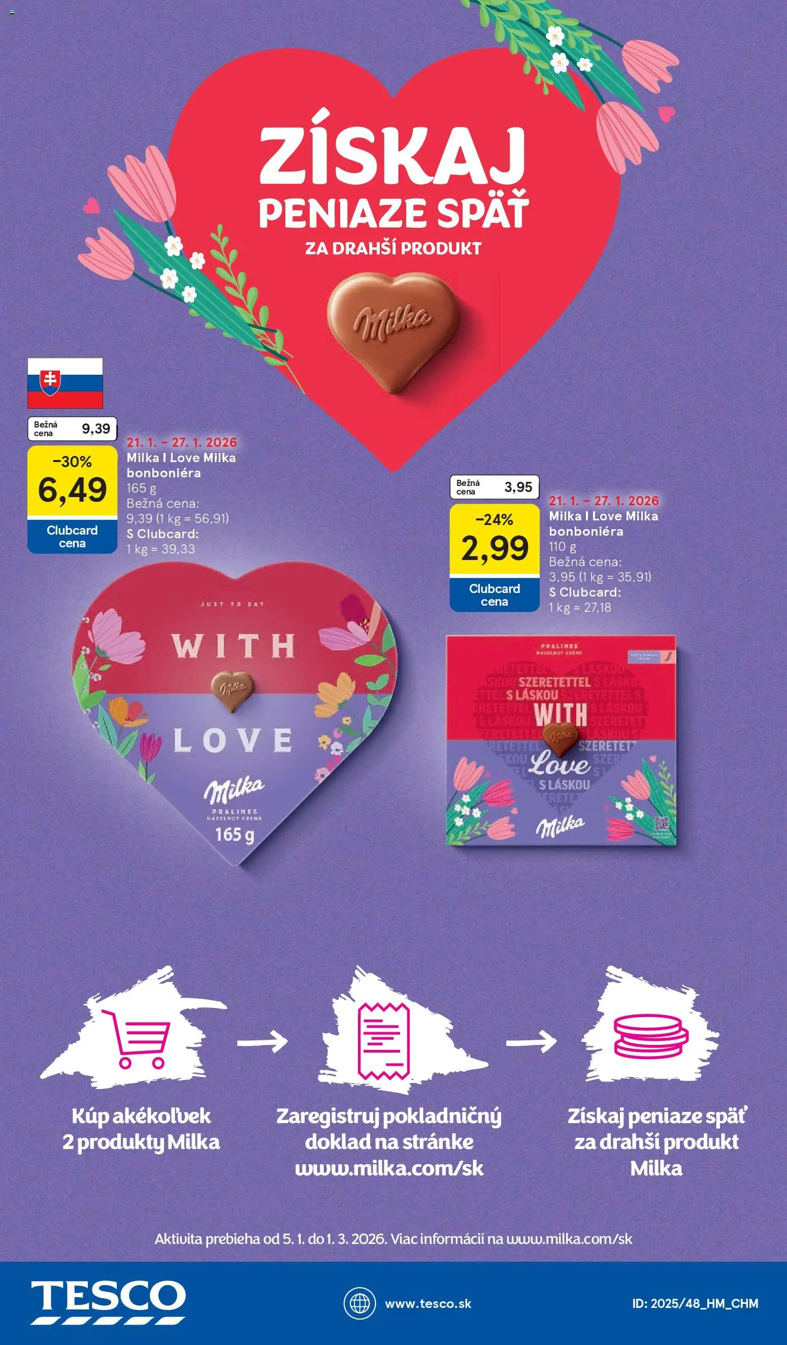 Nové Tesco akcie – leták je platný od 21.01.2026 | Strana: 37 | Produkty: Milka