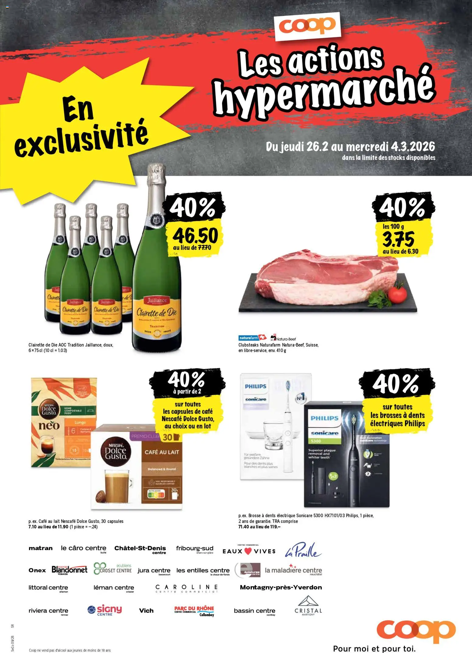 Coop - Les actions de la semaine – gültig ab 26.02.2026 | Seite: 21 | Produkte: Jura, Flager, Philips