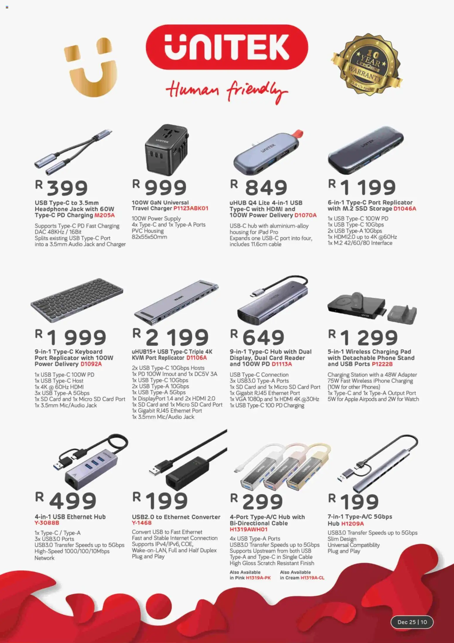 New Computer Mania catalogue – valid from 01.12.2025 | Page: 11 | Products: Audio, USB, Charger, Cream