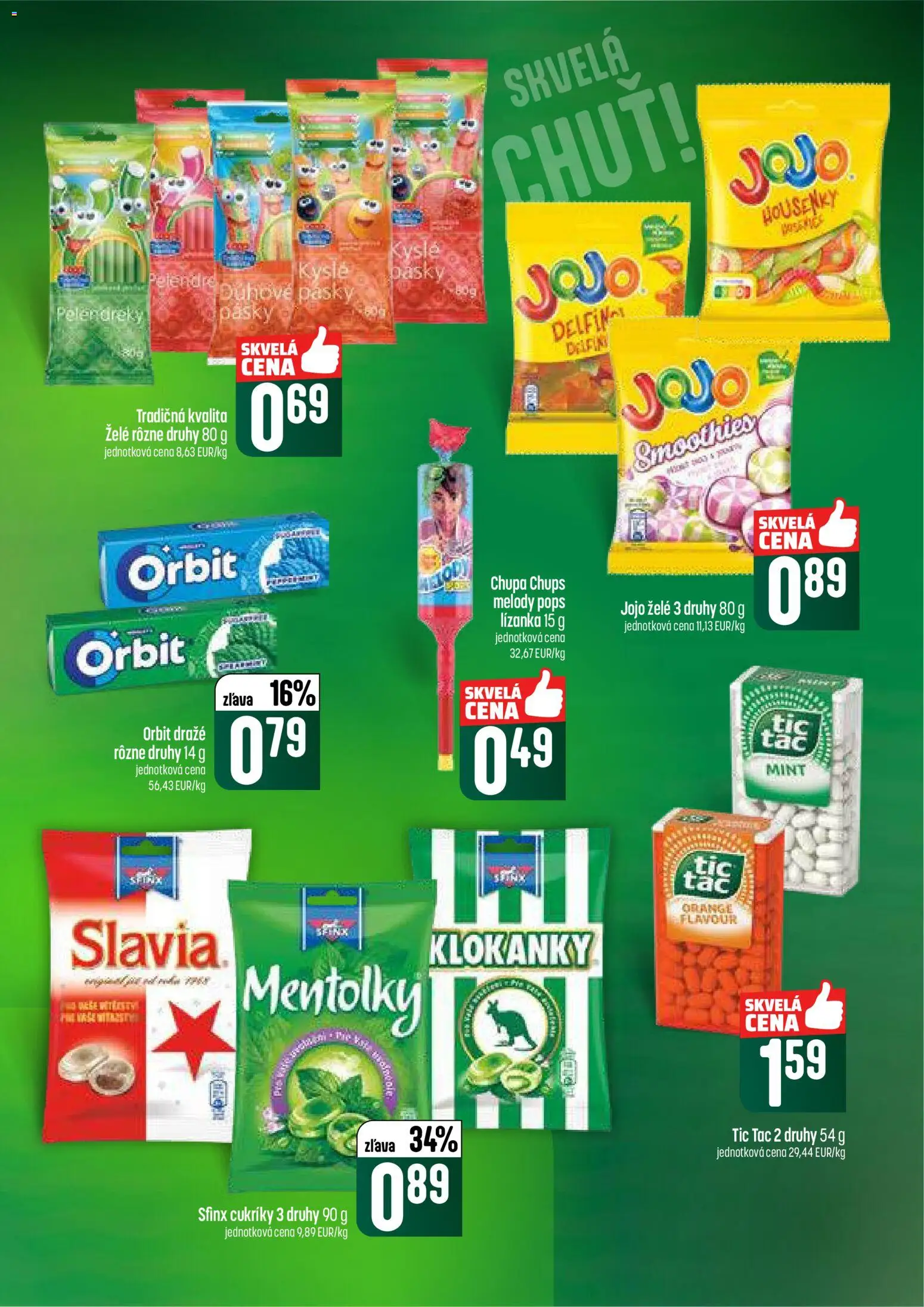 Nové COOP Jednota akcie – leták je platný od 19.02.2026 | Strana: 45 | Produkty: Cukríky