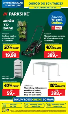 Lidl Katalog od 07.07.2025 | Strona: 14 | Produkty: Stół, Stół ogrodowy