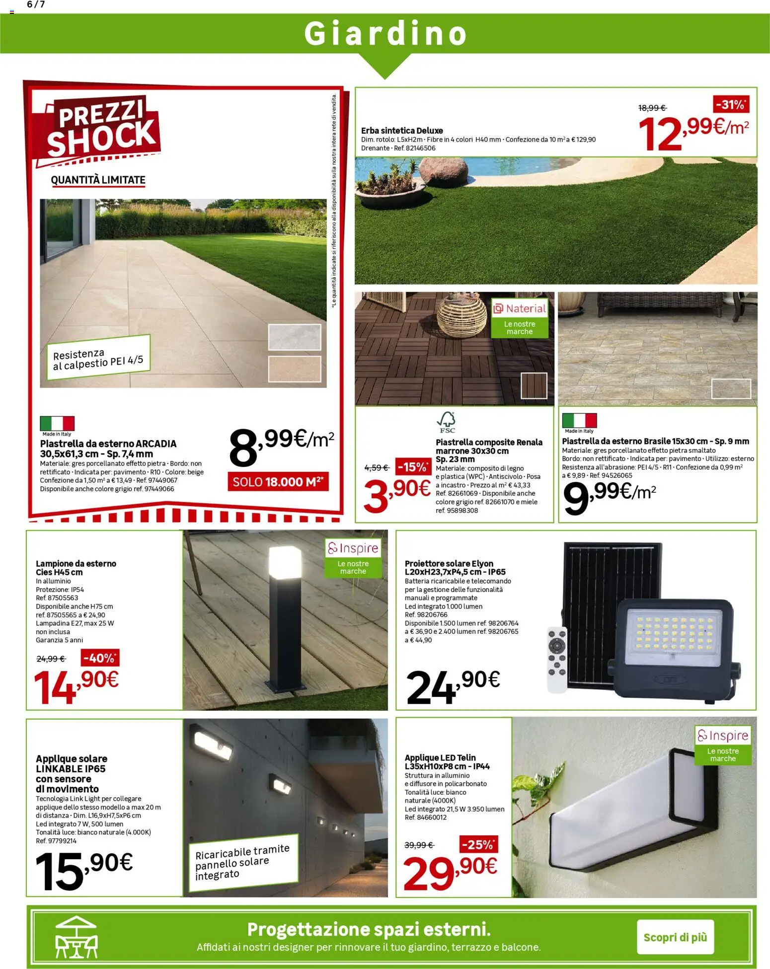 Volantino Leroy Merlin del 08.04.2026 | Pagina: 6 | Prodotti: Telecomando, Pavimento, Lampione, Miele