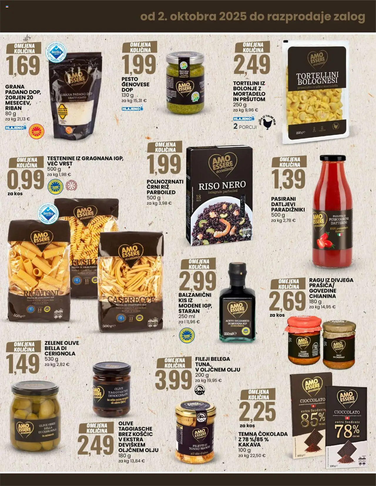 Novi Eurospin katalog ponudbe – veljaven od 02.10.2025 | Stran: 5 | Izdelki: Kos, Kis, Pesto, Olive