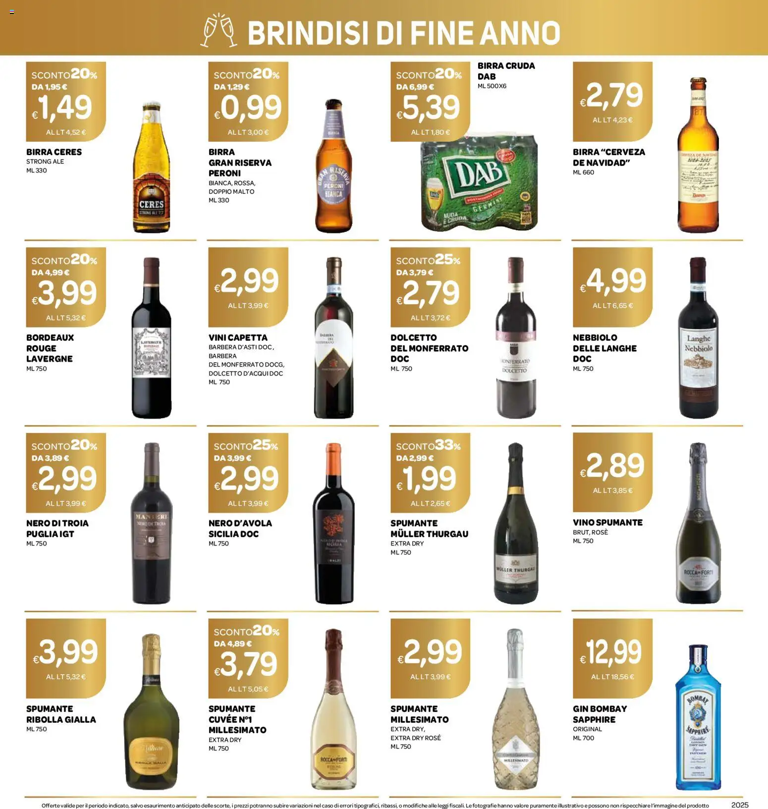 Volantino Ekom del 16.12.2025 | Pagina: 12 | Prodotti: Gin, Vino, Ceres, Spumante