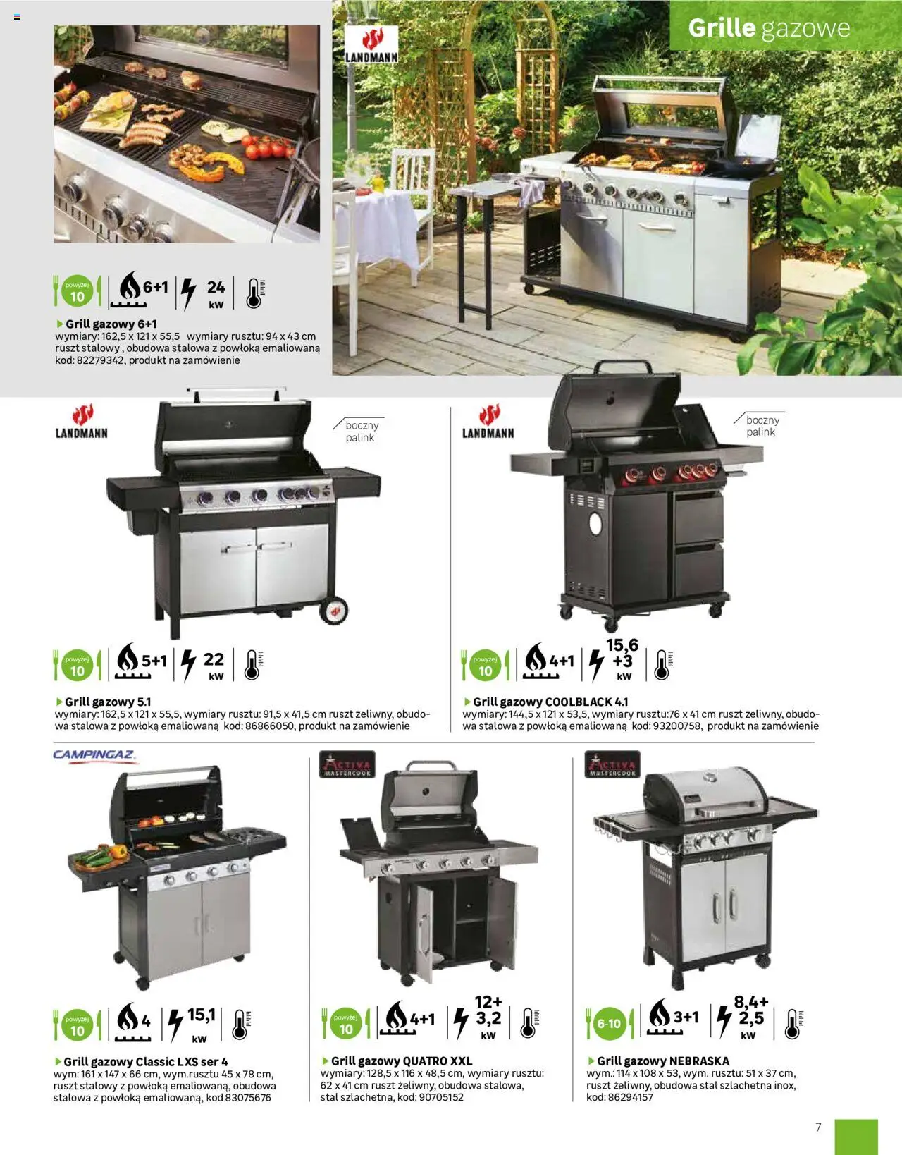 Leroy Merlin Gazetka - Grille  od 01.03.2025 | Strona: 7 | Produkty: Grill, Grill gazowy, Ruszt, Ser