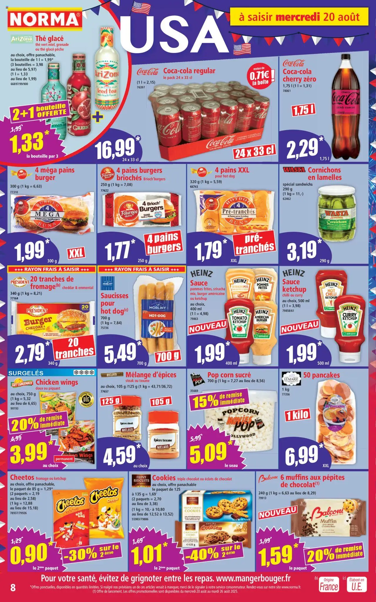  | Page: 8 | Produits: Sucre, Pêche, Curry, Biscuits