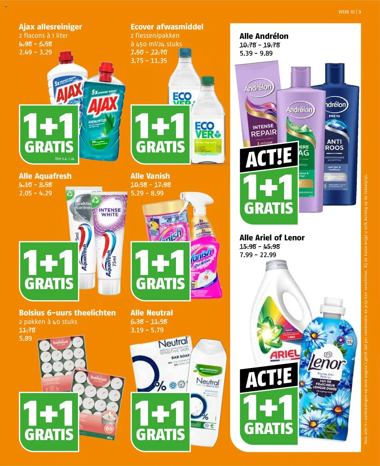 {H1} | Pagina: 3 | Producten: Kan, Allesreiniger, Afwasmiddel