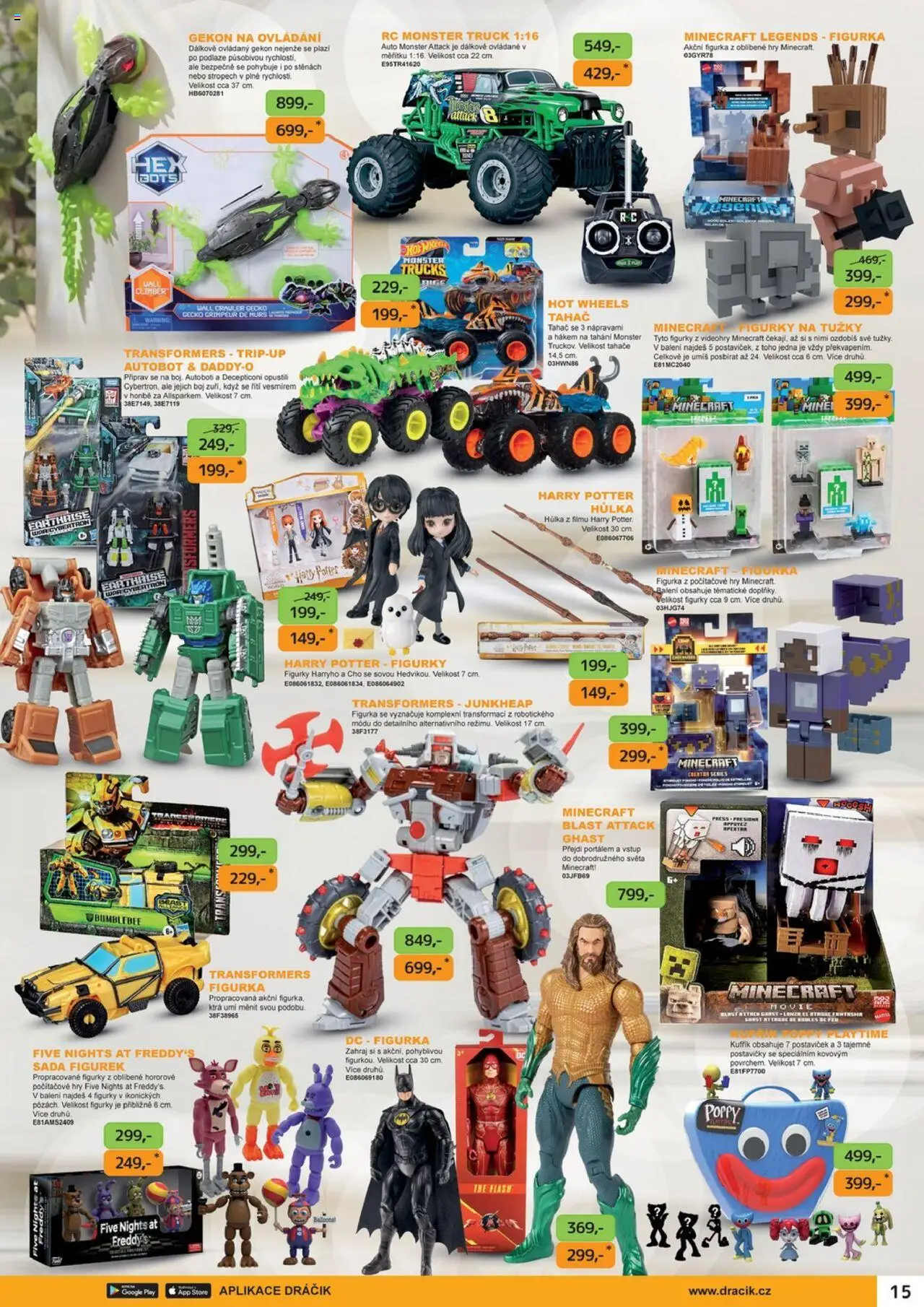 Dráčik leták - Léto 2025 od 21.05.2025 | Strana: 15 | Produkty: Kufřík, Hot Wheels, Figurky, Lanza