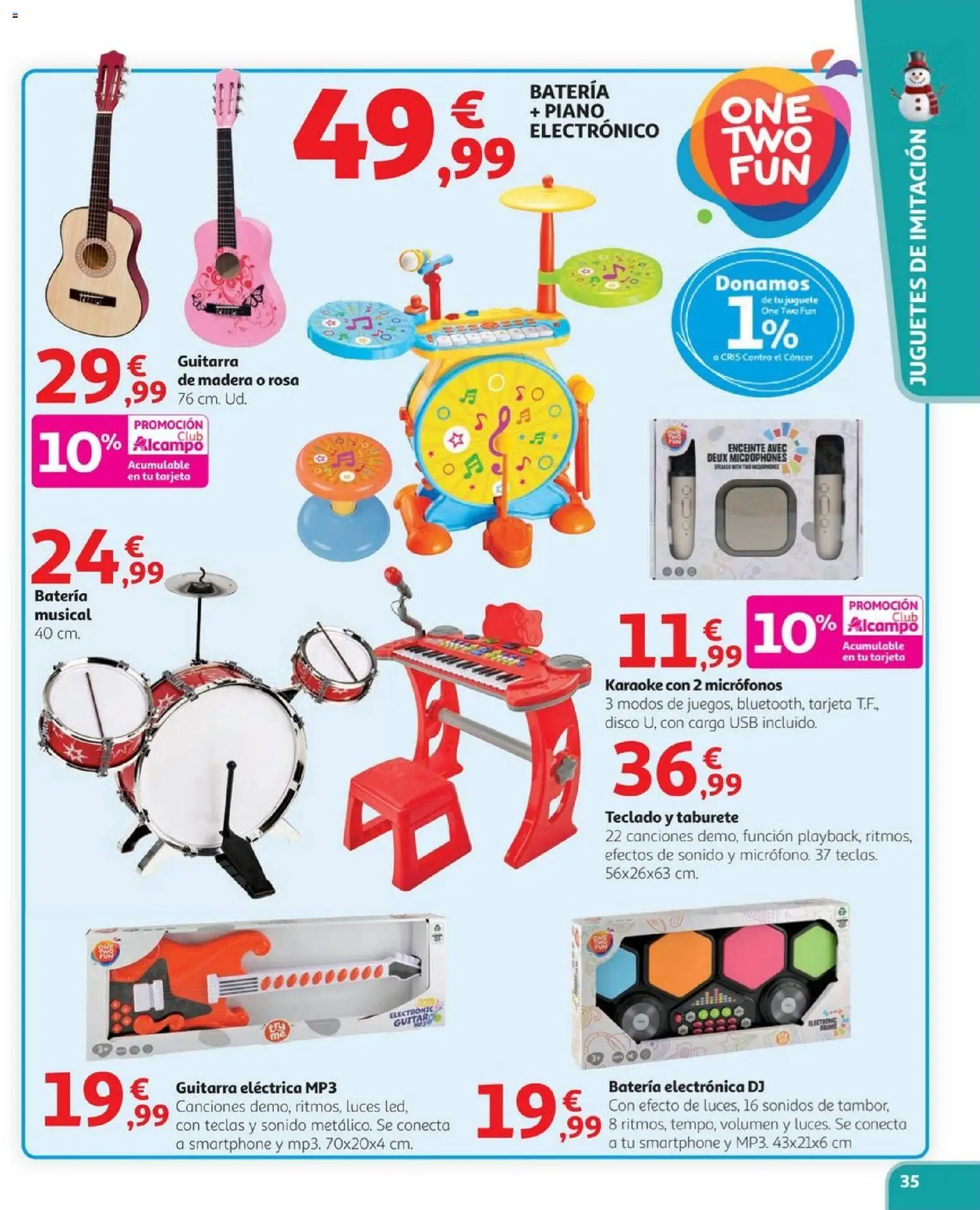 Alcampo - Juguetes HP │ válido desde el 03.11.2025 | Página: 35 | Productos: Smartphone, Teclado, MP3, Disco