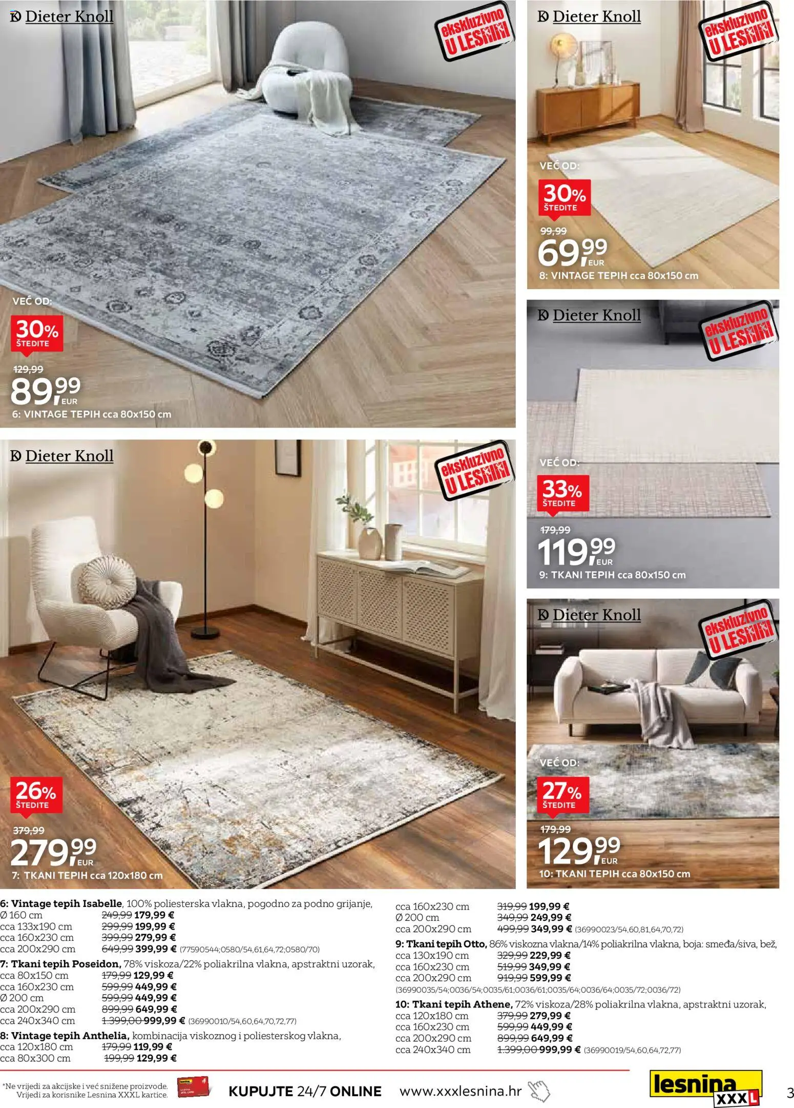 Lesnina katalog | vrijedi od 23.01.2026 | Stranica: 3 | Proizvodi: Tepih