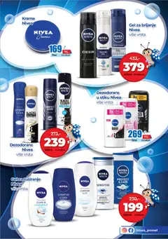 Dezodorans Nivea, više vrsta - pregled Trnava Promet kataloga - važi od 12.02.2026 | Strana: 19 | Proizvode: Gel za brijanje, Nivea, Gel za tuširanje, Dezodorans