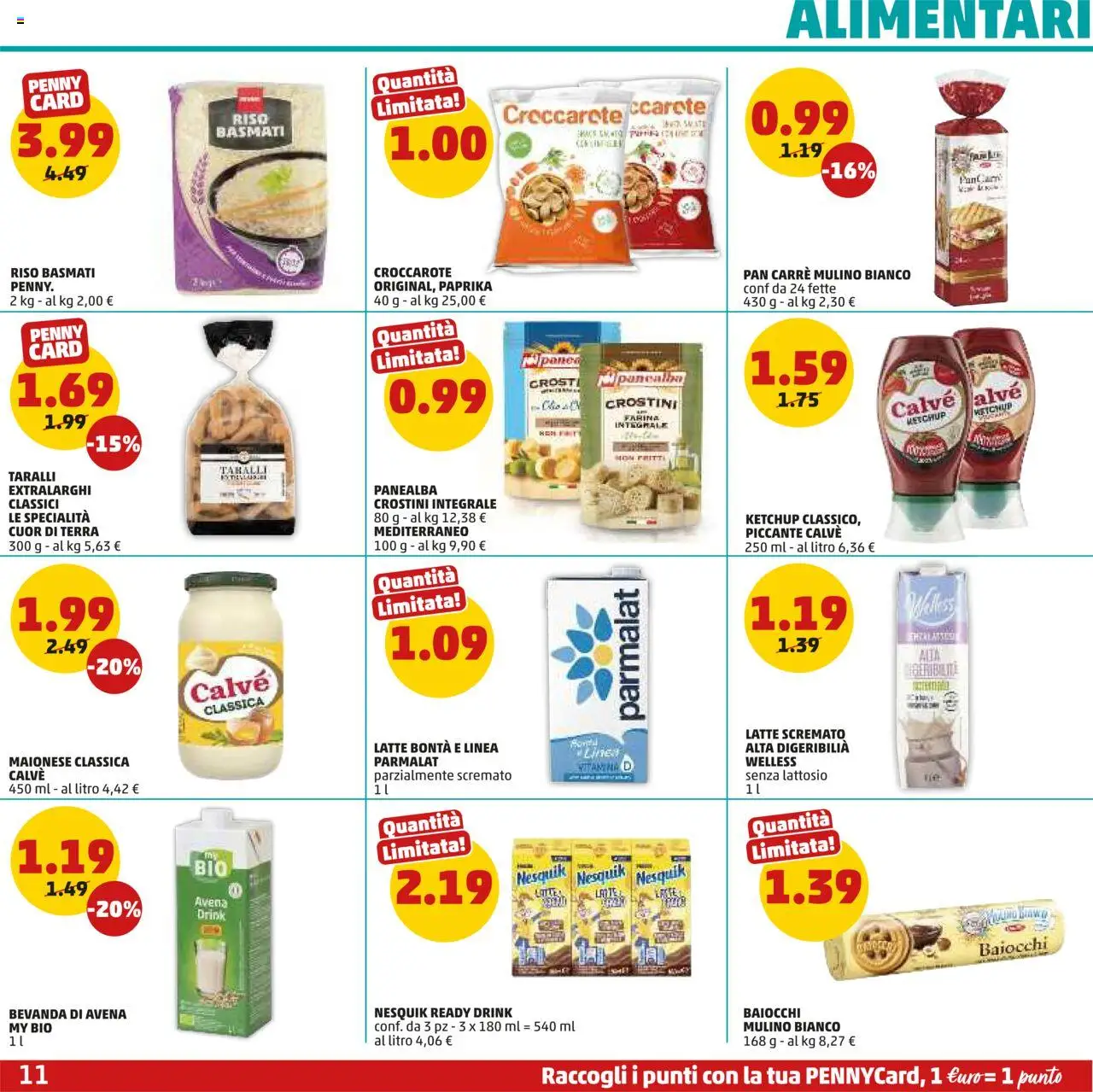 Volantino PENNY del 03.07.2025 | Pagina: 11 | Prodotti: Riso Basmati, Riso, Bevanda di avena, Latte