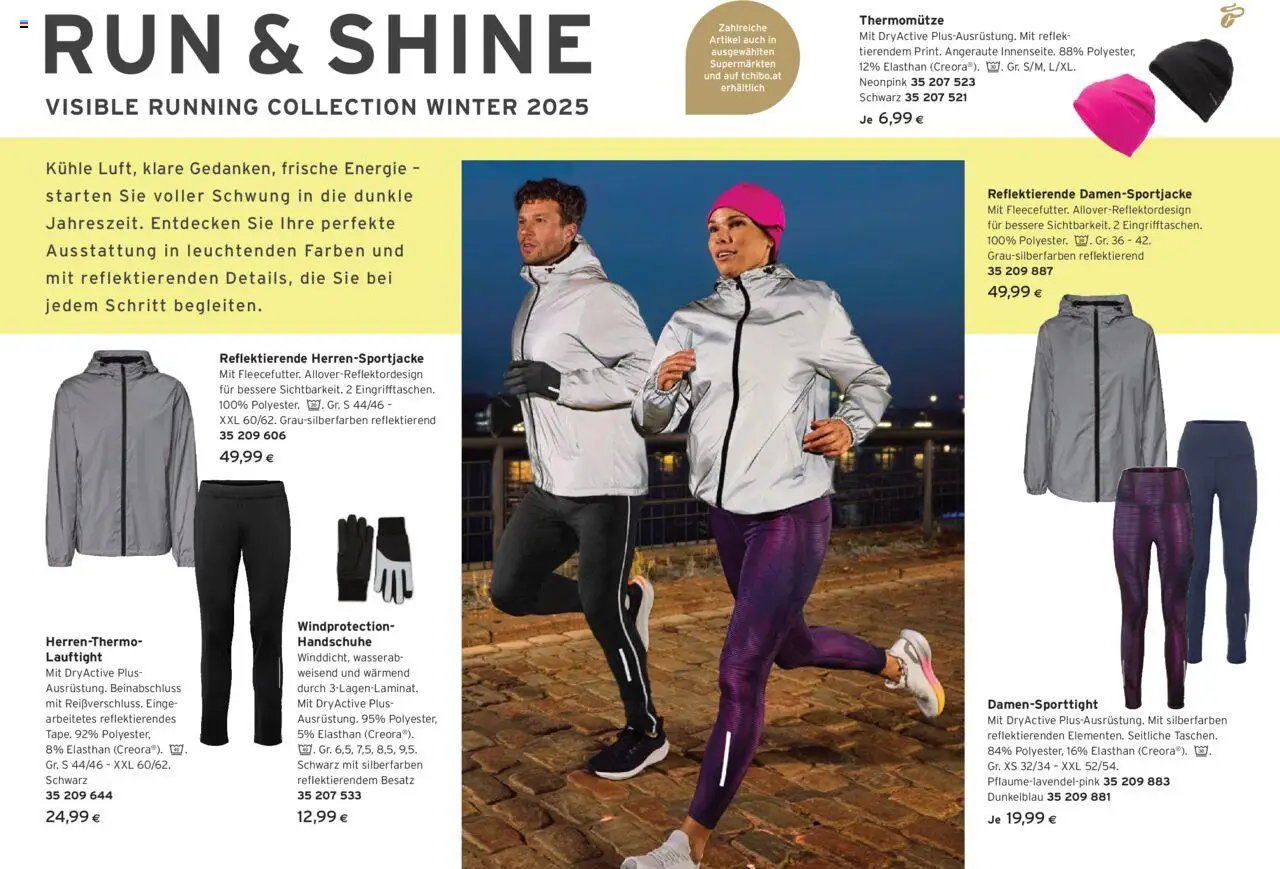Tchibo Eduscho Katalog Run & Shine gültig ab 01.10.2025 | Seite: 2 | Produkte: Handschuhe