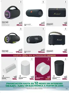 Vista previa El Corte Inglés ofertas válido desde el 02.12.2025 | Página: 13 | Productos: Altavoces, Altavoz