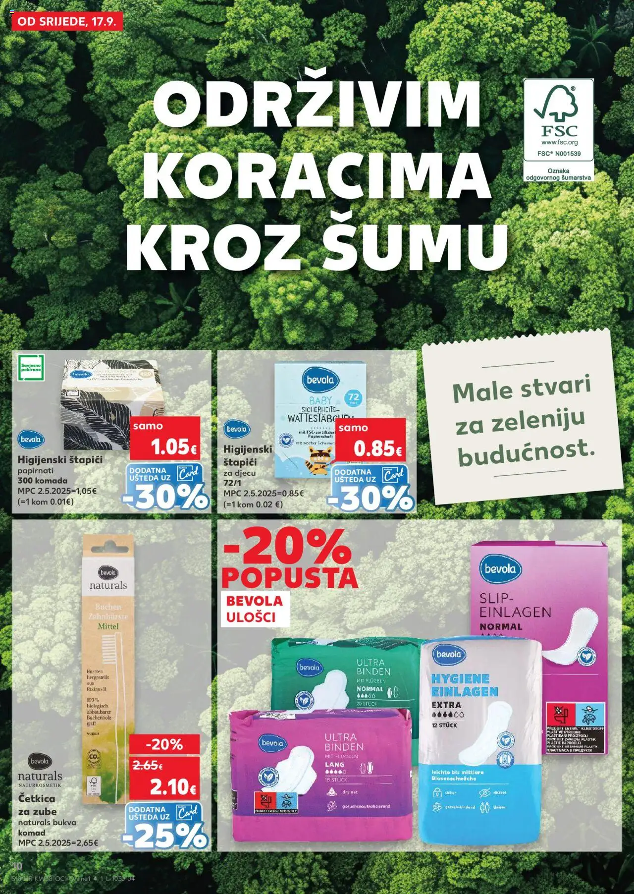 Kaufland katalog | vrijedi od 17.09.2025 | Stranica: 10 | Proizvodi: Četkica za zube, Štapići