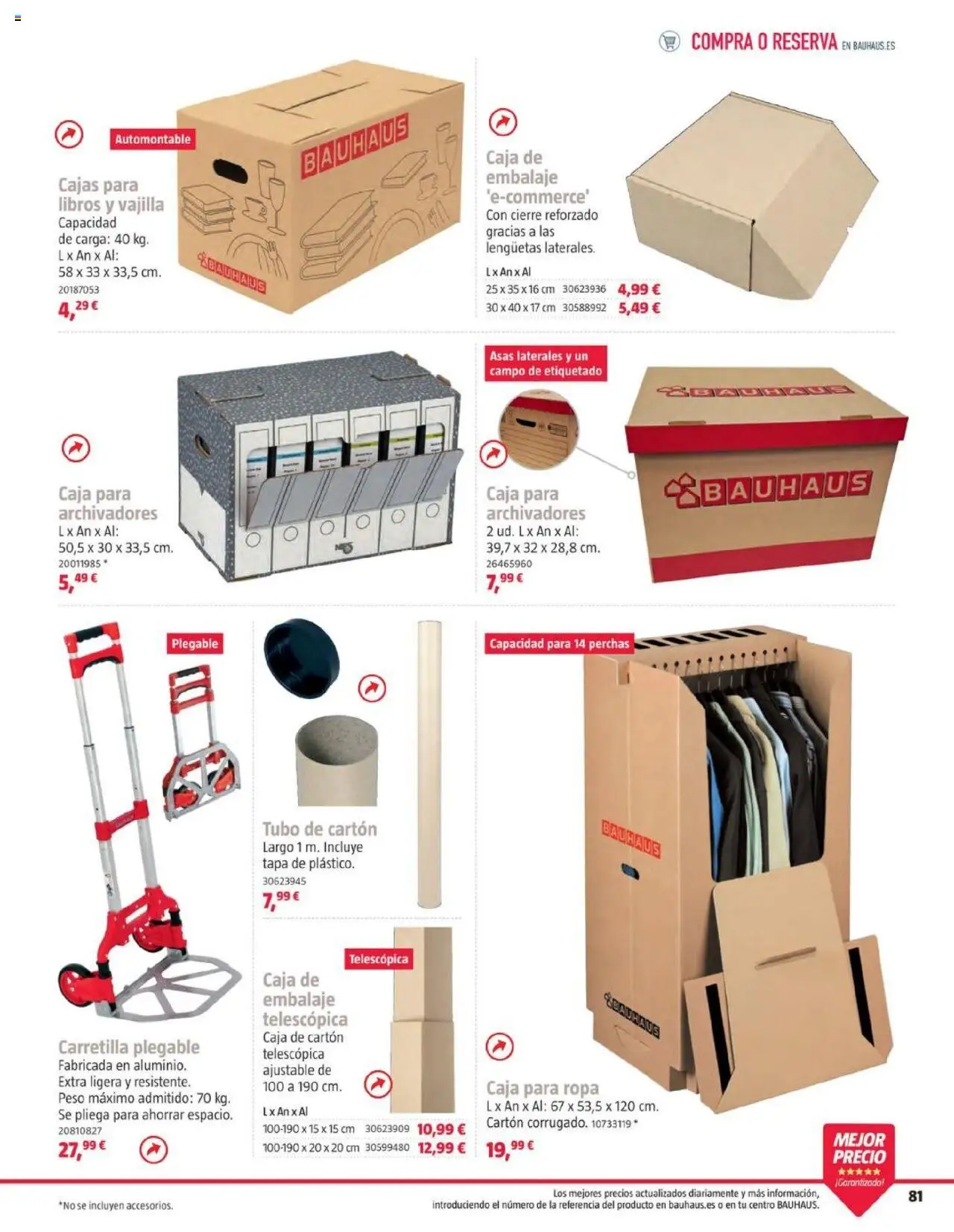 Bauhaus folleto │ válido desde el 05.08.2025 | Página: 81 | Productos: Ropa, Βρεφικό κρεβάτι, Peso, Caja