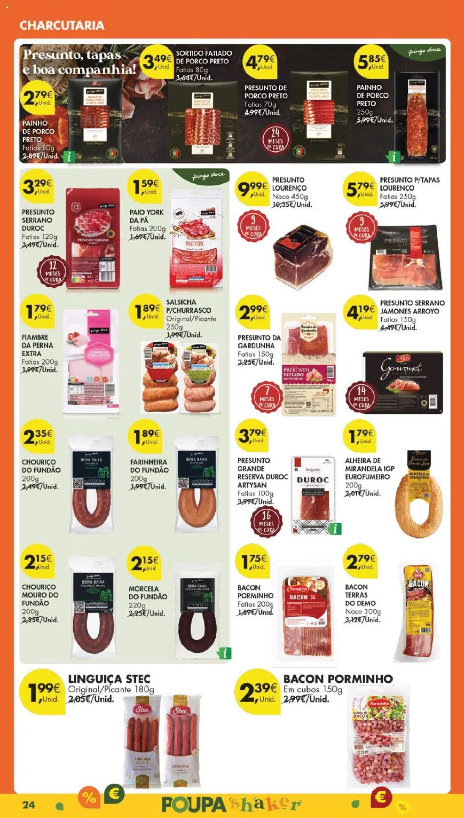 Pingo Doce Black Friday │ válido de 25.11.2025 | Página: 26 | Produtos: Salsicha, Presunto, Chouriço, Alheira