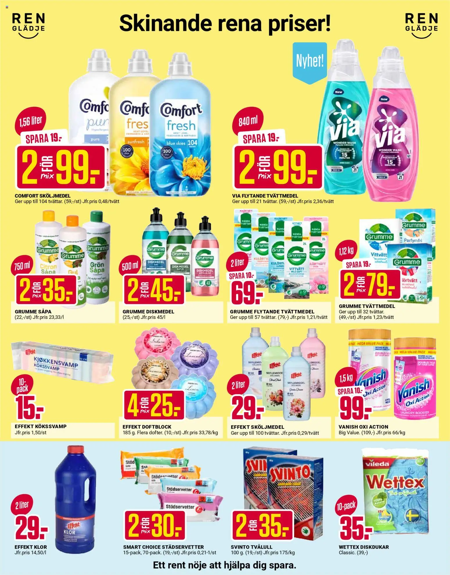 ÖoB reklamblad aktuell från 16.03.2026 | Sida: 5 | Produkter: Doft, Tvättmedel, Sköljmedel, Diskmedel