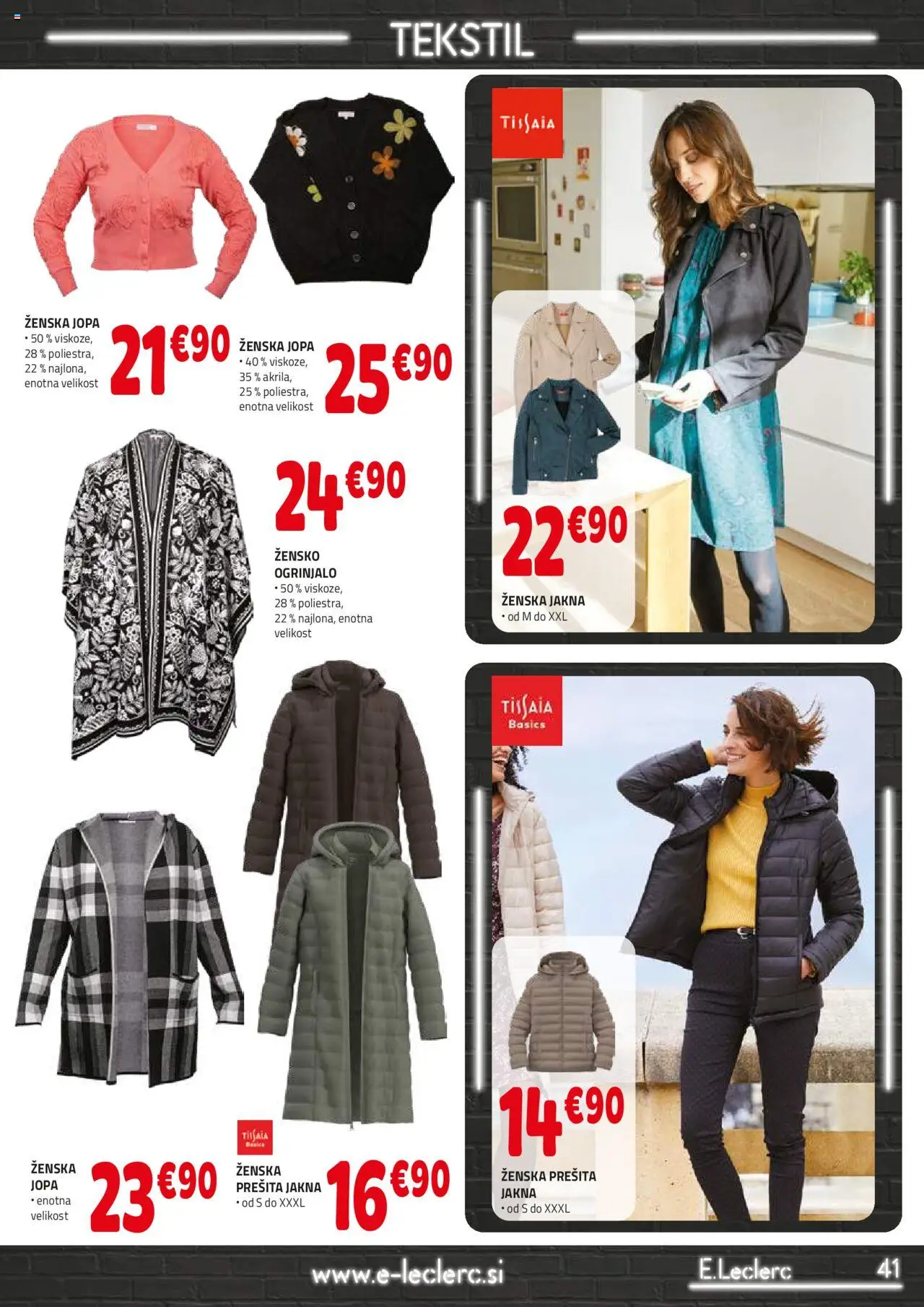 Novi E.leclerc katalog ponudbe – veljaven od 01.10.2025 | Stran: 41 | Izdelki: Jakna