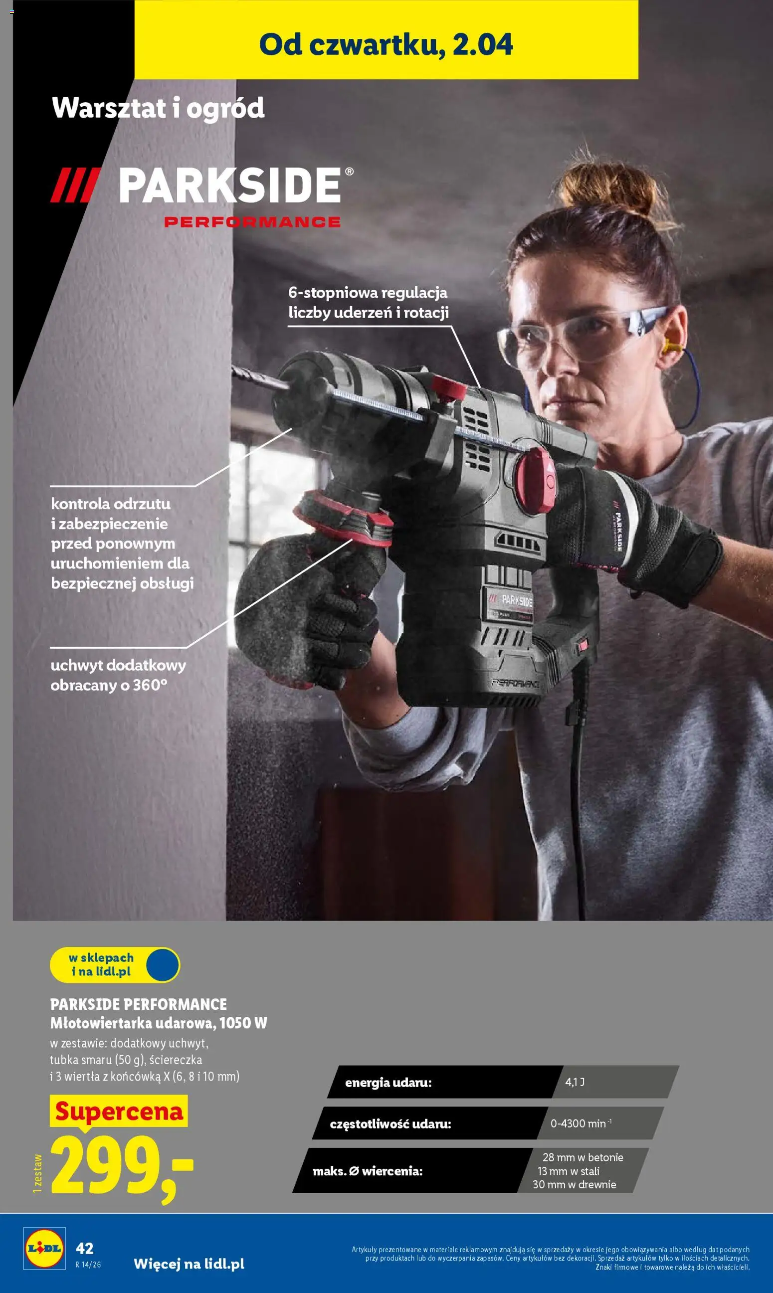 Lidl Katalog od 30.03.2026 | Strona: 52 | Produkty: Młotowiertarka