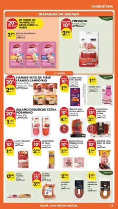 Pré-visualização PEITO DE PERU/FRANGO, Fatias 110g válido de 14.04.2026 | Página: 15