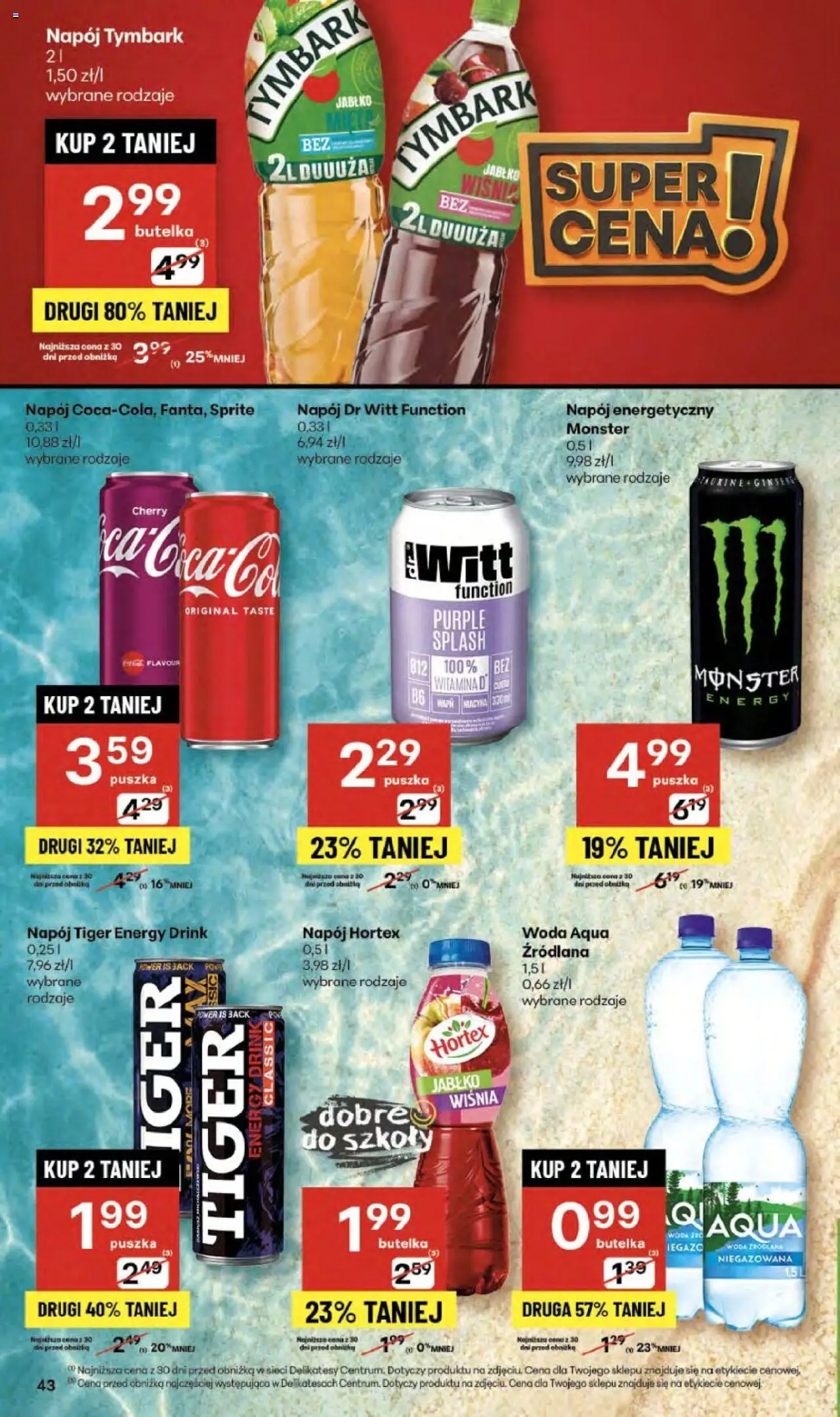 Delikatesy Centrum Gazetka od 11.09.2025 | Strona: 43 | Produkty: Sprite, Delikatesy, Woda