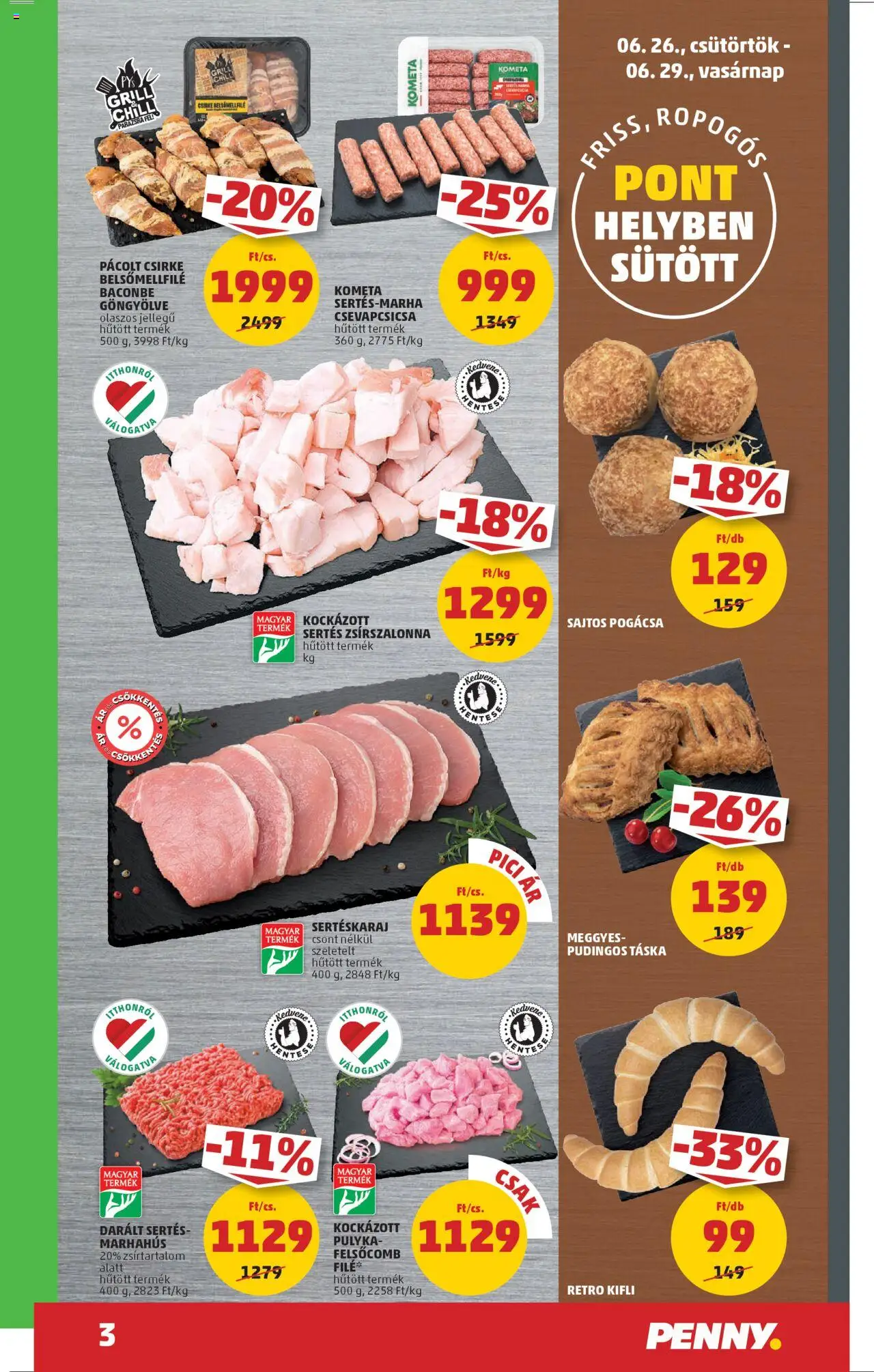 PENNY akciós ujság - amely érvényes a következő dátumtól: 26.06.2025 | Oldal: 3