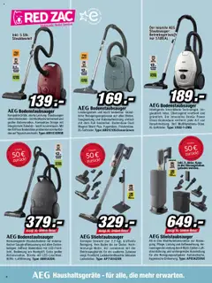 RED ZAC Besser Trocken Als Nass ab 20.10.2025 gültig | Seite: 6 | Produkte: Gewicht, Staubsauger, Teppich, Bürste