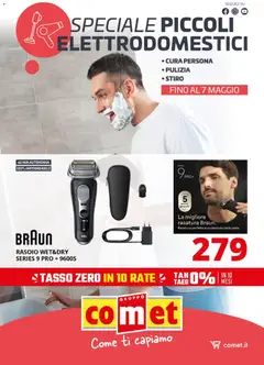 Anteprima del volantino Comet volantino Piccoli Elettrodomestici Cura persona, Pulizia e Stiro valido a partire dal 24.04.2026
