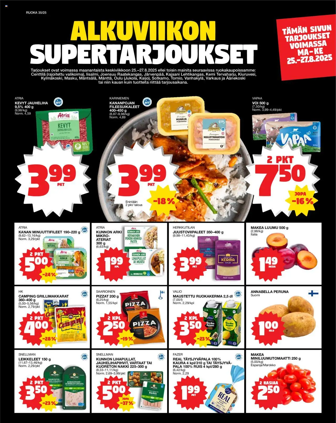  | Sivu: 1 | Tuotteet: Vartaat, Voi, Kerma, Hunaja
