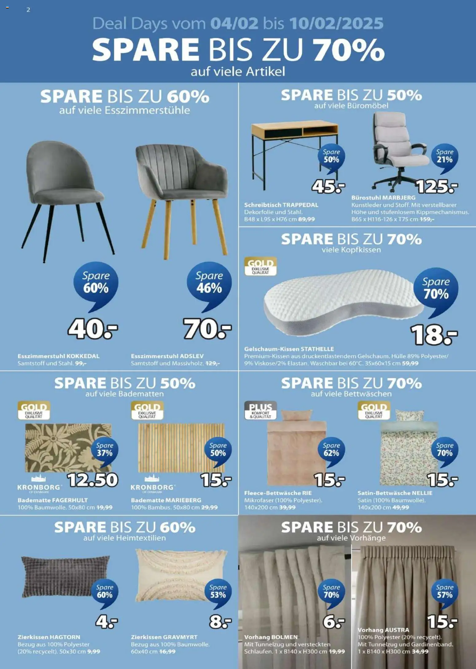 JYSK Angebote gültig ab 02.02.2026 | Seite: 2 | Produkte: Hülle