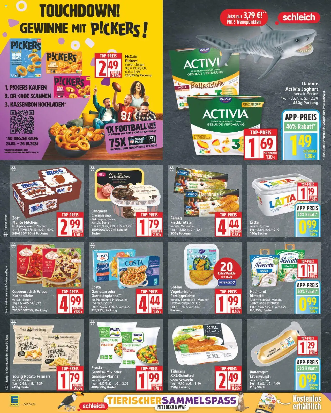 Edeka Prospekt 	 – gültig ab 13.10.2025 | Seite: 6 | Produkte: Joghurt, McCain, Bauerngut, Sahne