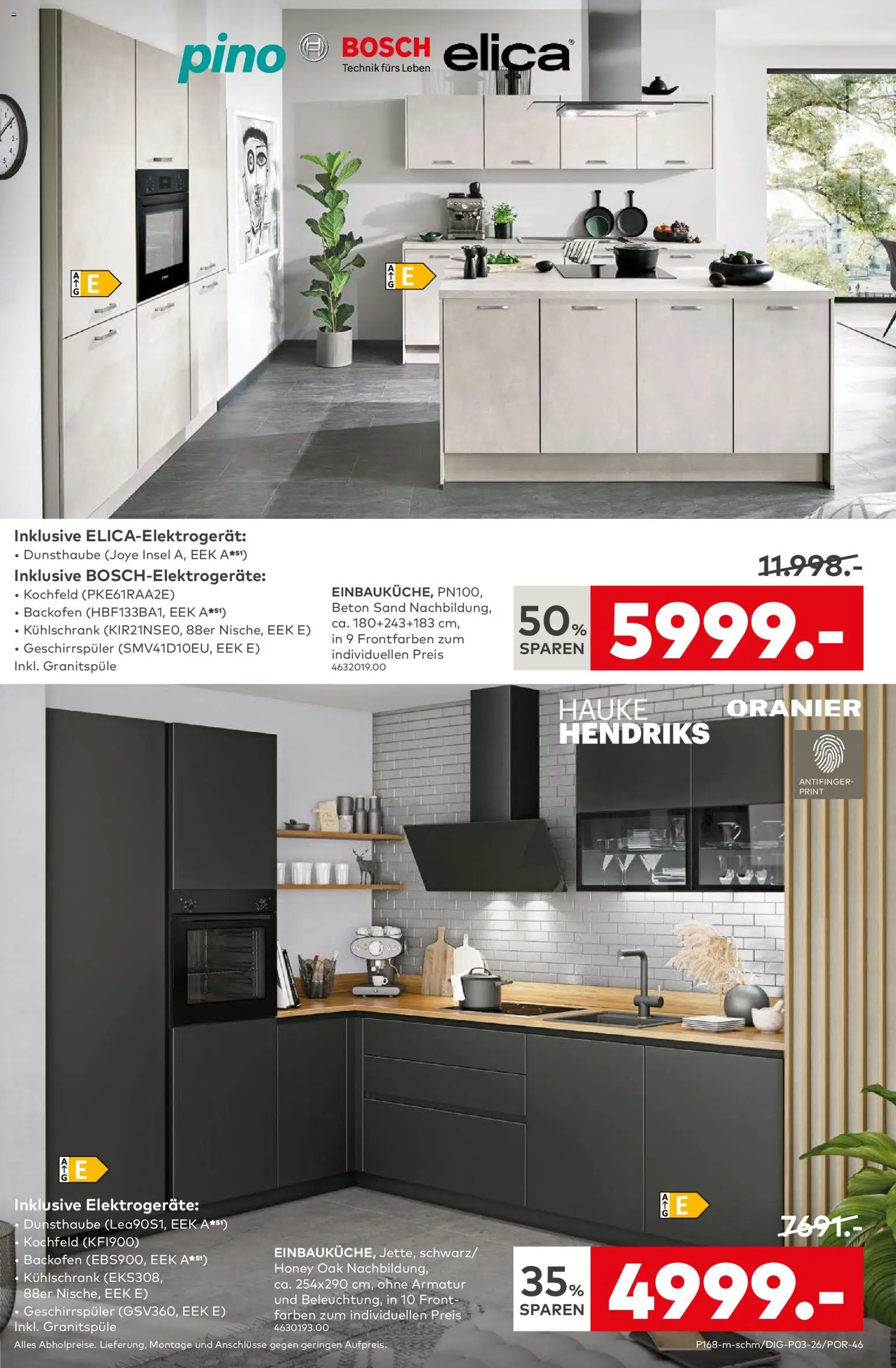 Porta! Küchentester gesucht: Jetzt bewerben und Küche zum halben Preis sichern - Bad Vilbel-Dortelweil – gültig ab 05.01.2026 | Seite: 7 | Produkte: Geschirrspüler, Kühlschrank, Kochfeld, Backofen