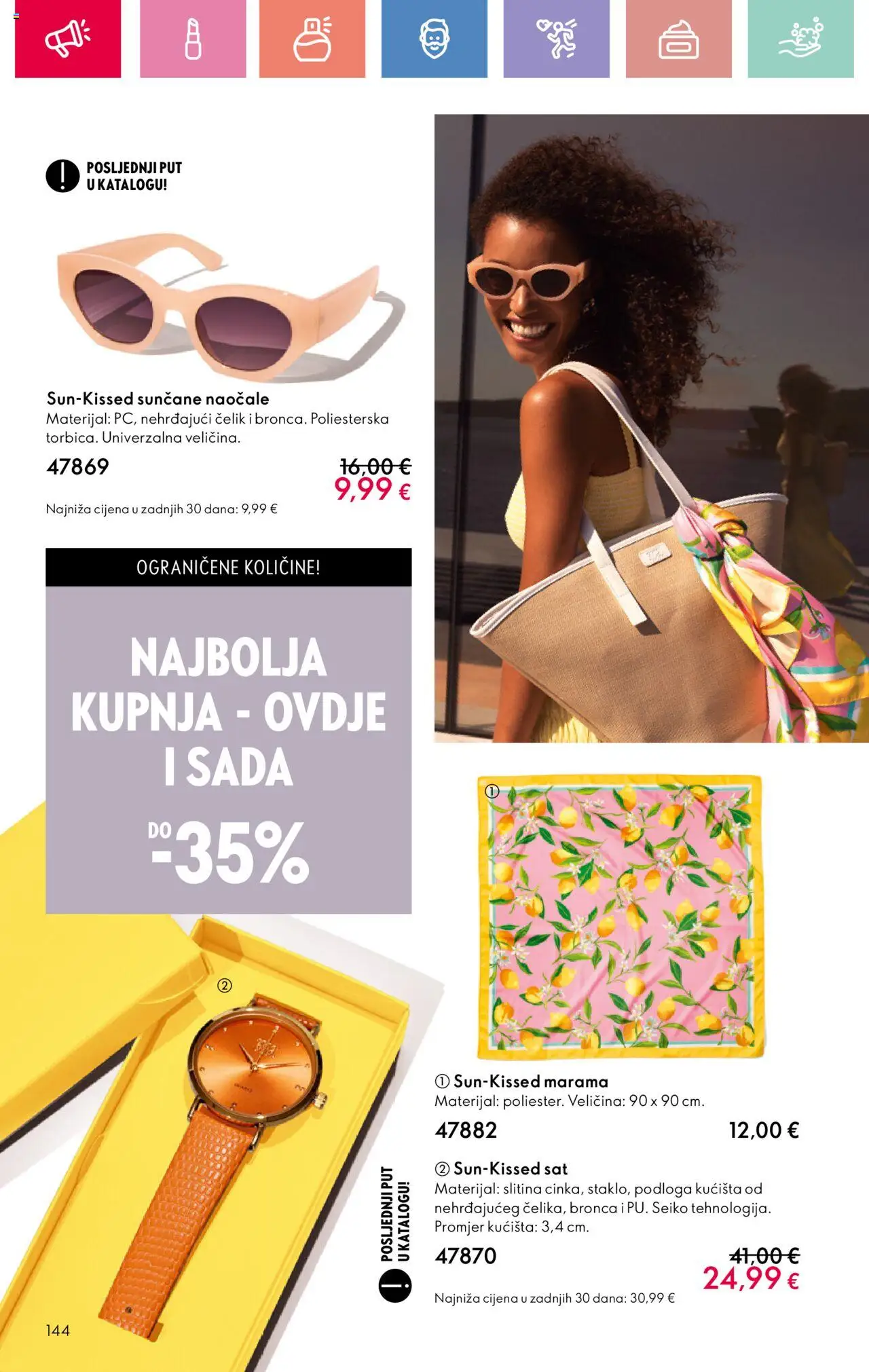 Oriflame katalog | vrijedi od 03.08.2025 | Stranica: 144 | Proizvodi: Naočale, Sat