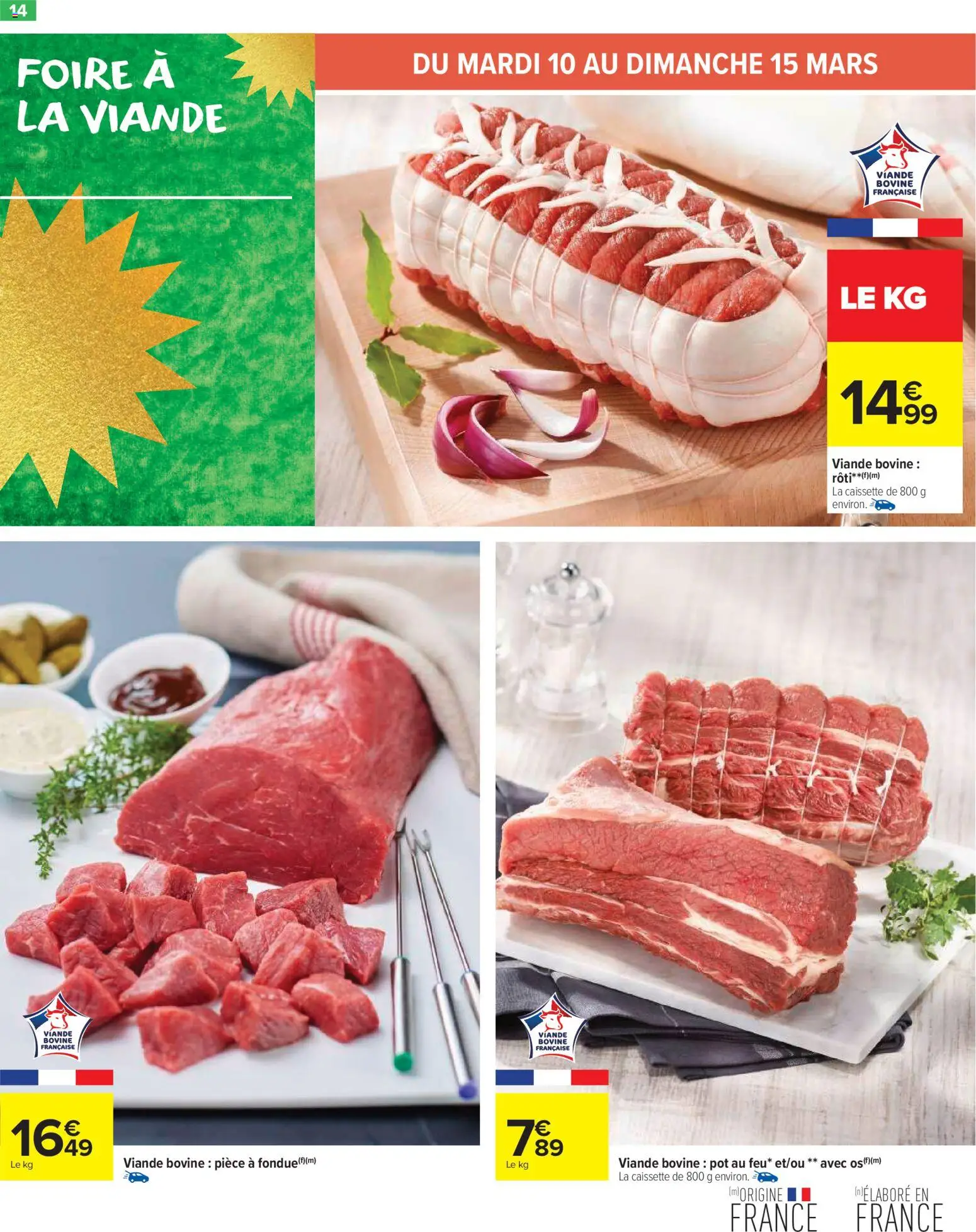 {H1} | Page: 16 | Produits: Viande, Viande bovine
