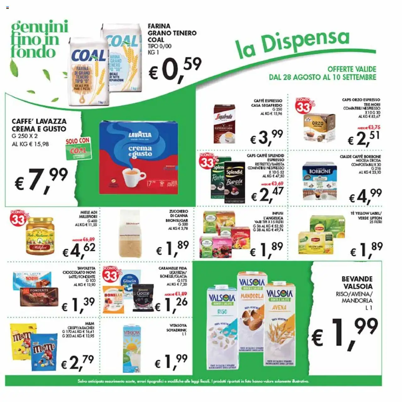Volantino Coal del 28.08.2025 | Pagina: 17 | Prodotti: Crema, Caffè, Farina, Lavazza