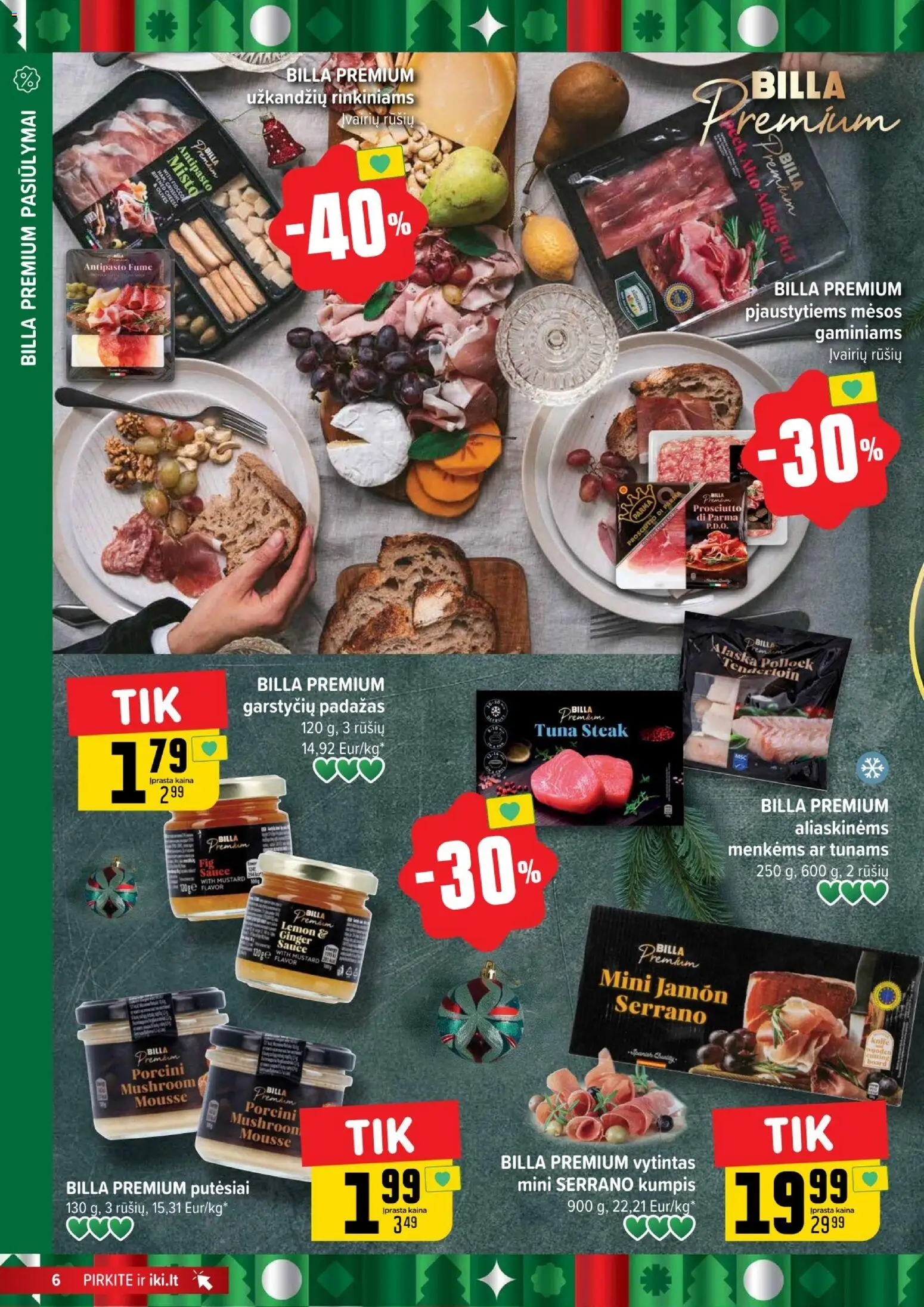 IKI akcijos nuo 15.12.2025 | Puslapis: 6 | Prekių: Kumpis, Padažas