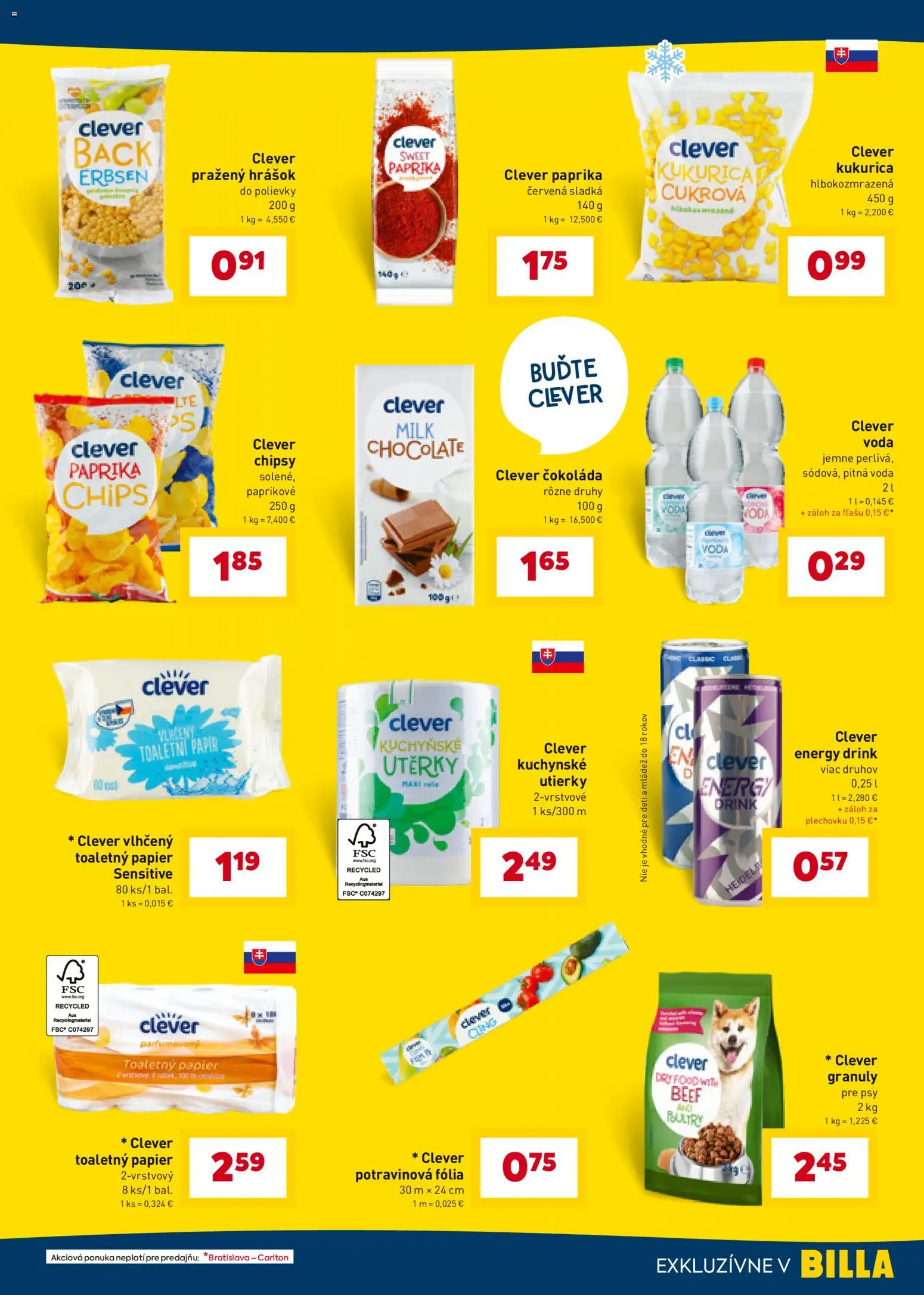 Nové Billa akcie – leták je platný od 07.01.2026 | Strana: 9 | Produkty: Paprika, Čokoláda, Chipsy, Kukurica