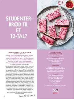 Meny - Spisetid gyldig fra 20.03.2026 | Side: 32 | Produkter: Chokolade, Flormelis, Studenterbrød, Søm