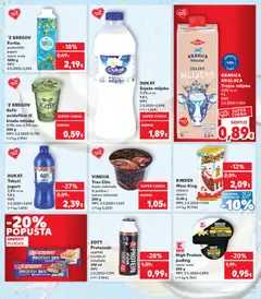 `Z BREGOV Kefir, Kefir acidofilno ili kiselo mlijeko 0,9% mm-3,5% mm 200 g - Pregled kataloga iz trgovine Kaufland, vrijedi od 05.11.2025 | Stranica: 13 | Proizvodi: Vindija, Puding, Pločice, Trajno mlijeko