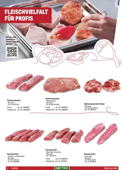 Metro - Sortimentskatalog Lieferservice ab 31.07.2025 gültig | Seite: 4 | Produkte: Schweinenacken, Schweinefilet, Fleisch