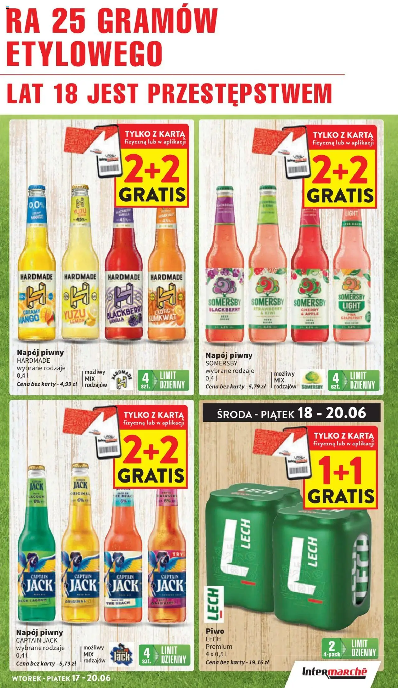 Intermarche Gazetka od 17.06.2025 | Strona: 9 | Produkty: Mango, Karta, Piwo, Somersby