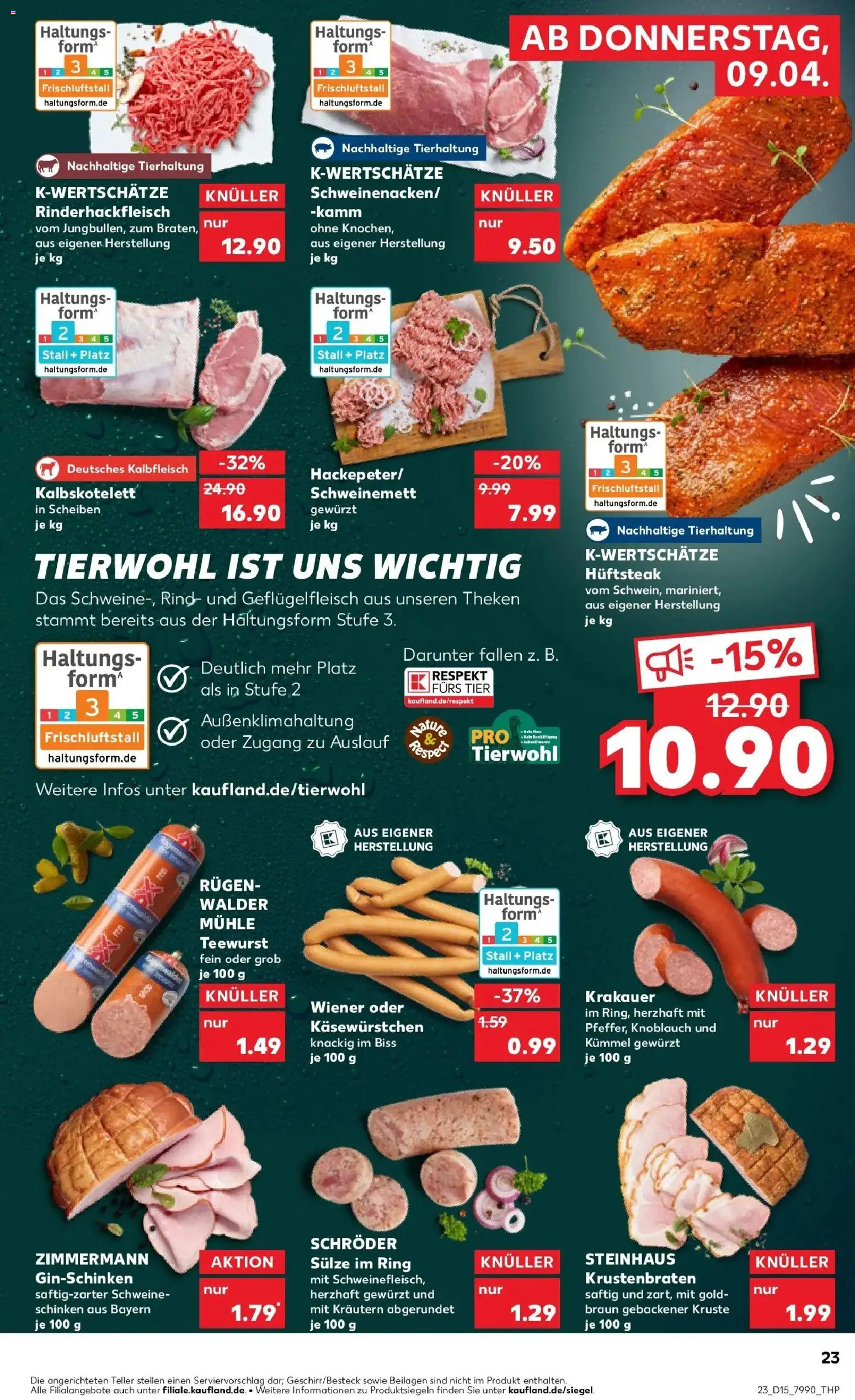 Kaufland Prospekt Monheim Am Rhein	 – gültig ab 08.04.2026 | Seite: 23 | Produkte: Mühle, Krustenbraten, Knoblauch, Schinken