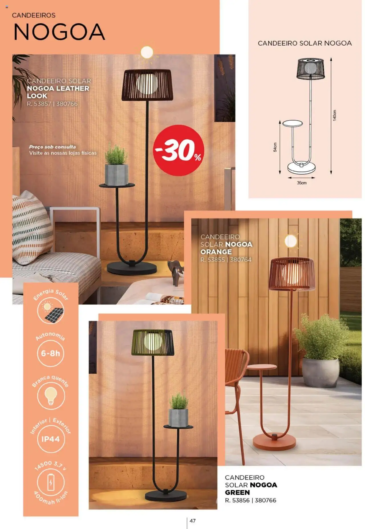 Espaço Casa - Catálogo  Ec Ar Livre  2025 │ válido de 04.03.2025 | Página: 47 | Produtos: Candeeiro