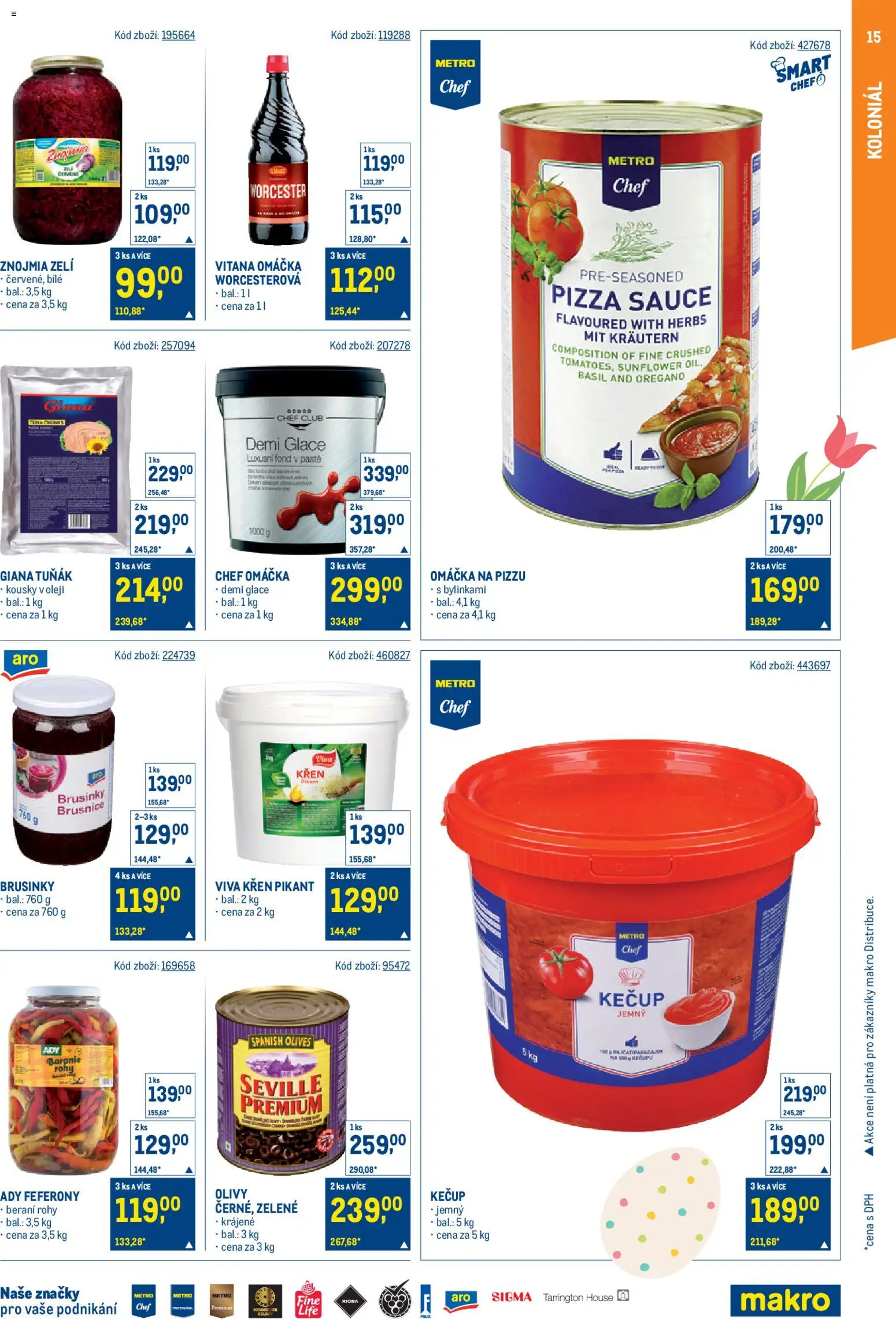 Makro leták - Gastronomie od 25.03.2026 | Strana: 15 | Produkty: Křen, Zelí, Olivy, Brusnice