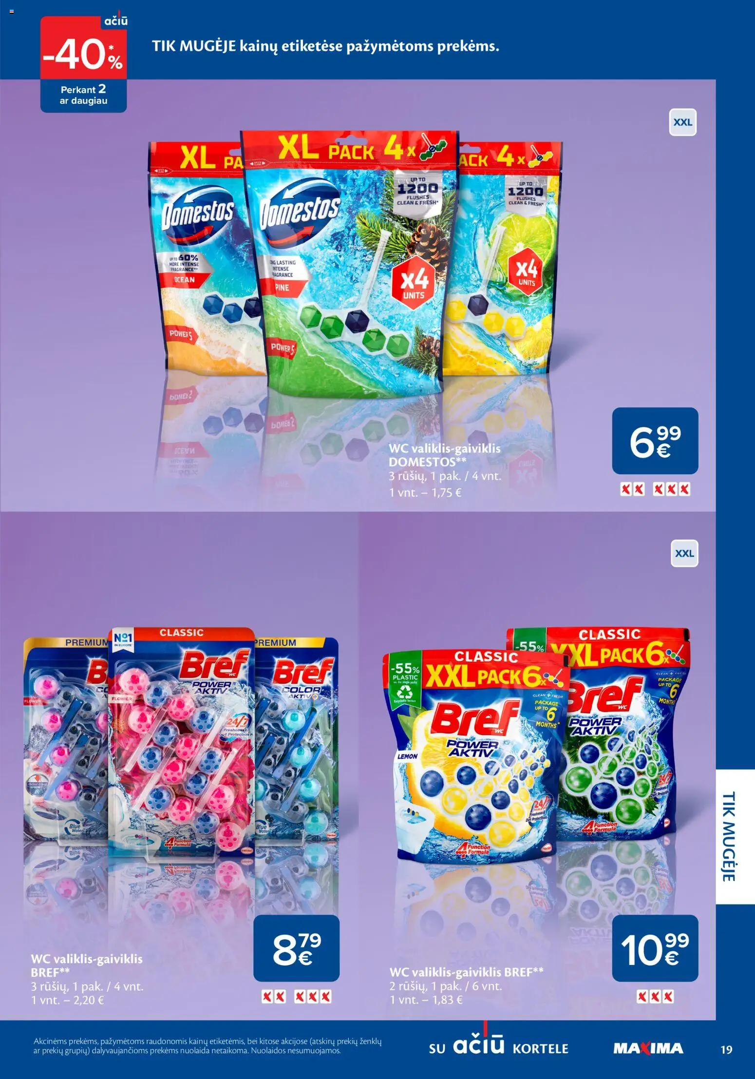 MAXIMA akcijos nuo 05.03.2026 | Puslapis: 19 | Prekių: Wc