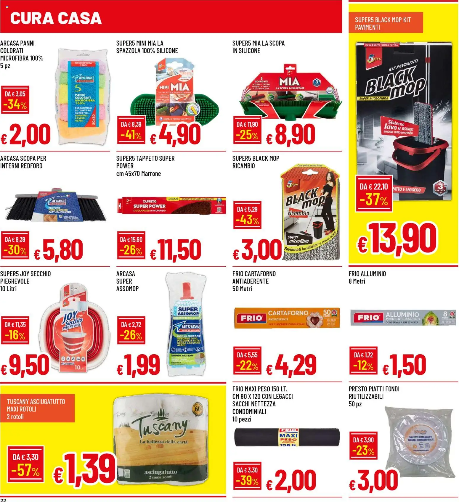 Volantino Galassia del 05.02.2026 | Pagina: 22 | Prodotti: Lavastoviglie, Asciugatutto, Alluminio, Tappeto