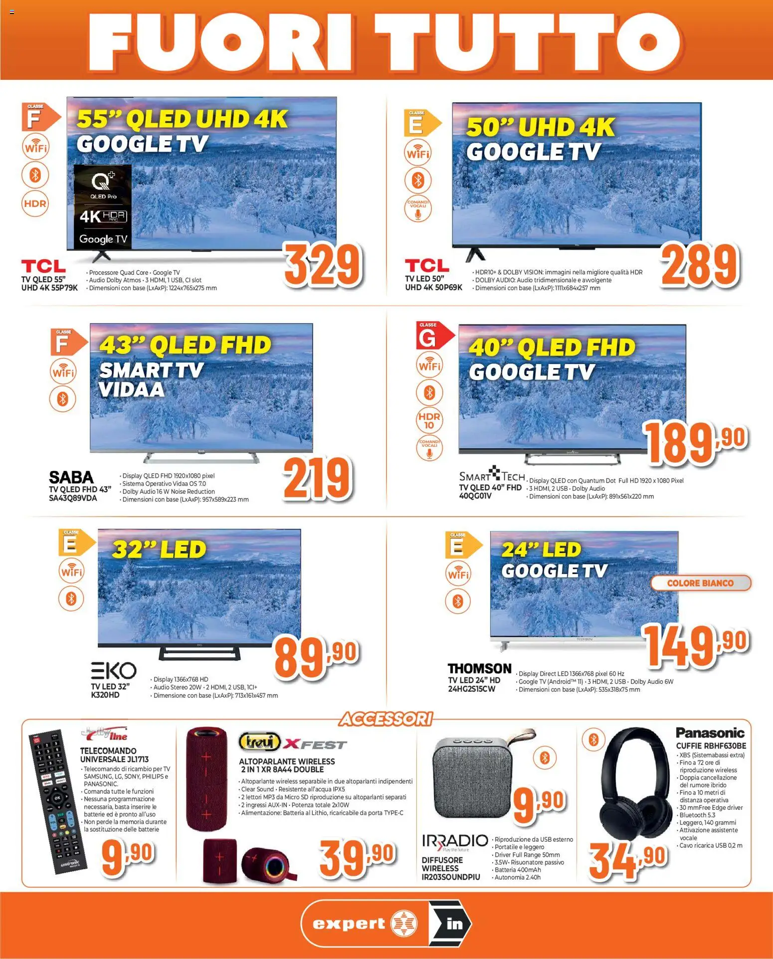 Volantino Ipercoop del 27.12.2025 | Pagina: 5 | Prodotti: Telecomando, TV, MP3, Batteria